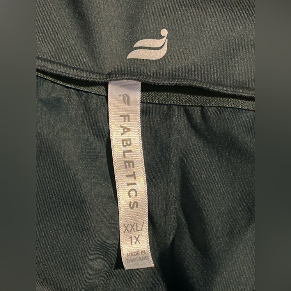 Fabletics Dark Green Women’s Twist Back Long Sleeve Top - Size XXL - Picture 3 of 8